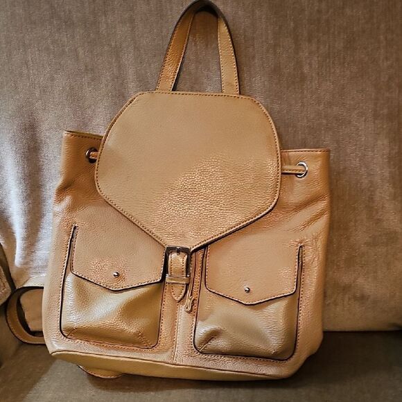 Backpack Bag By Tignanello Leather Tan main image 4